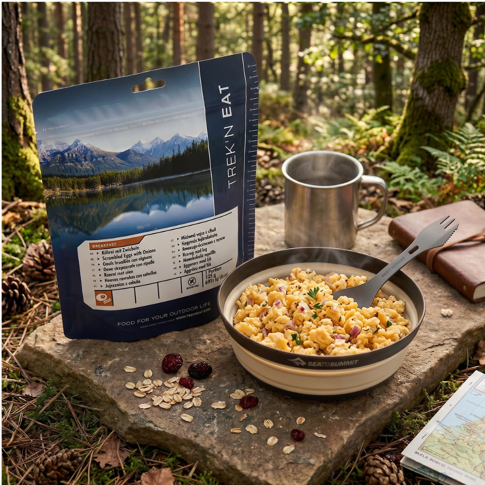 Trek'n Eat Scrambled Eggs with Onions • Outdoor maaltijd
