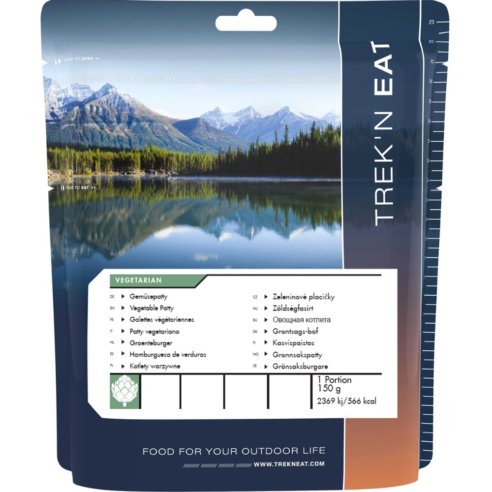 Trek'n Eat Vegetable Burger Patty • Outdoor maaltijd