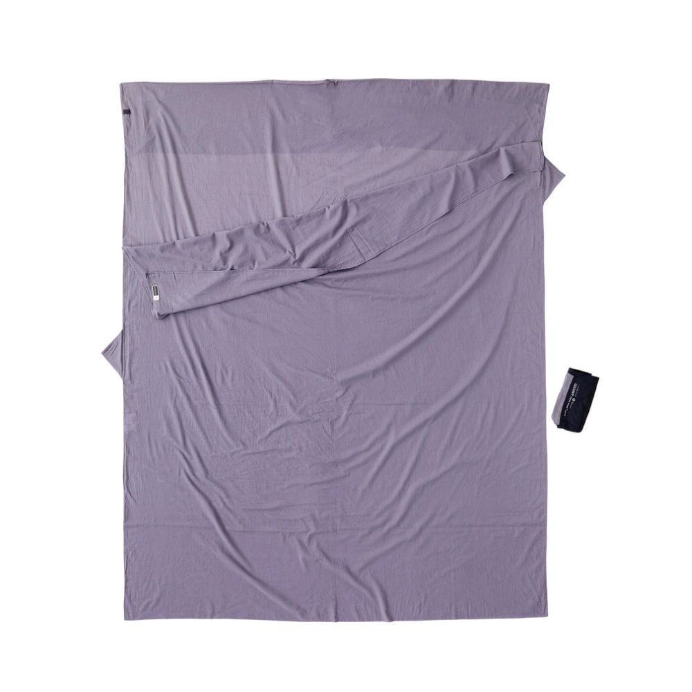 Cocoon Travelsheet Double, Insectshield, Egypt Ctn, Grey - Outdoor Food