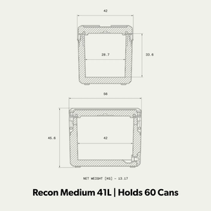 Dometic - Dometic • Recon Hardside 41L Glow • Passieve Camping Koelbox