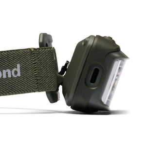 Black Diamond Storm 550 LED hoofdlamp in de kleur tundra met instelbare hoofdband en hoge lichtopbrengst 4