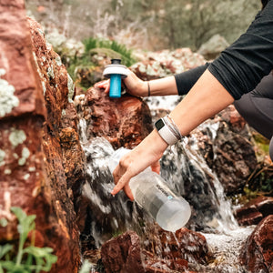 HydraPak Breakaway+ 20oz outdoor waterfilter van 239 mm met TPU en siliconen materiaal voor veilig drinkwater onderweg