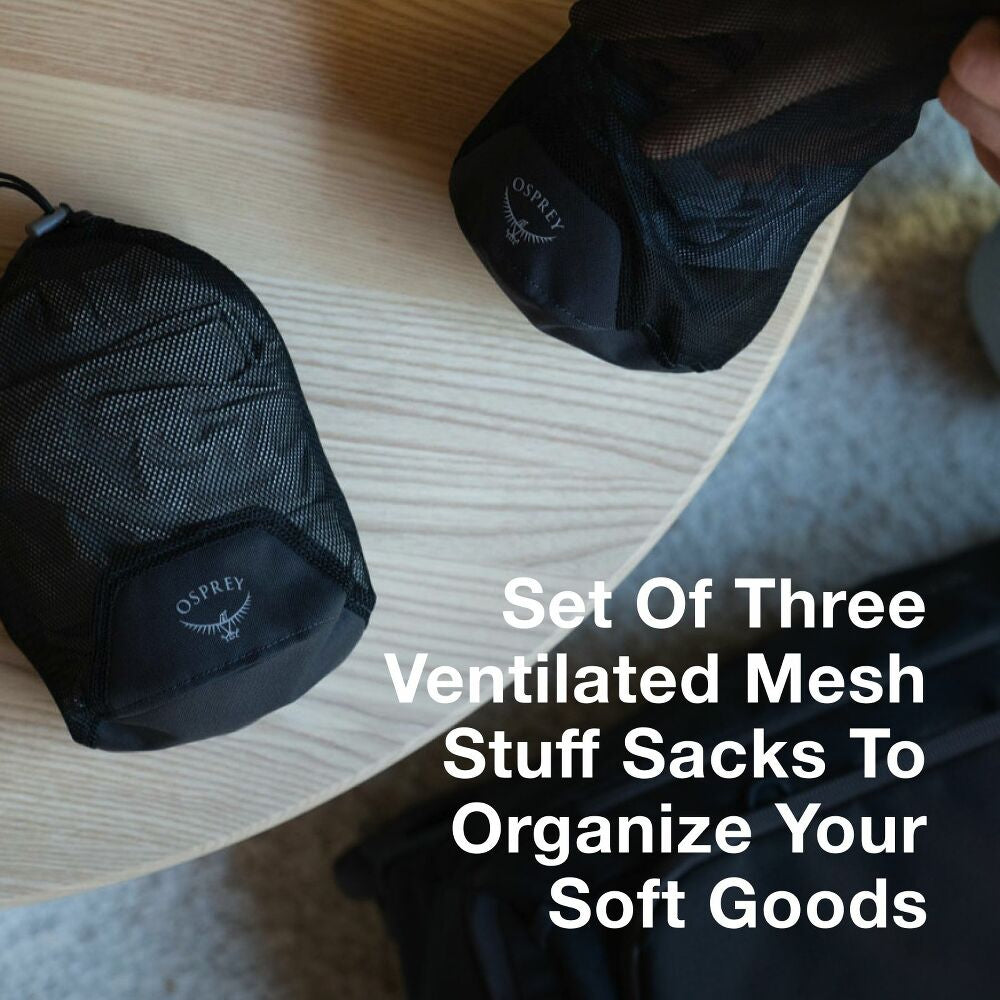 Daylite Mesh Stuff Sack Set Black