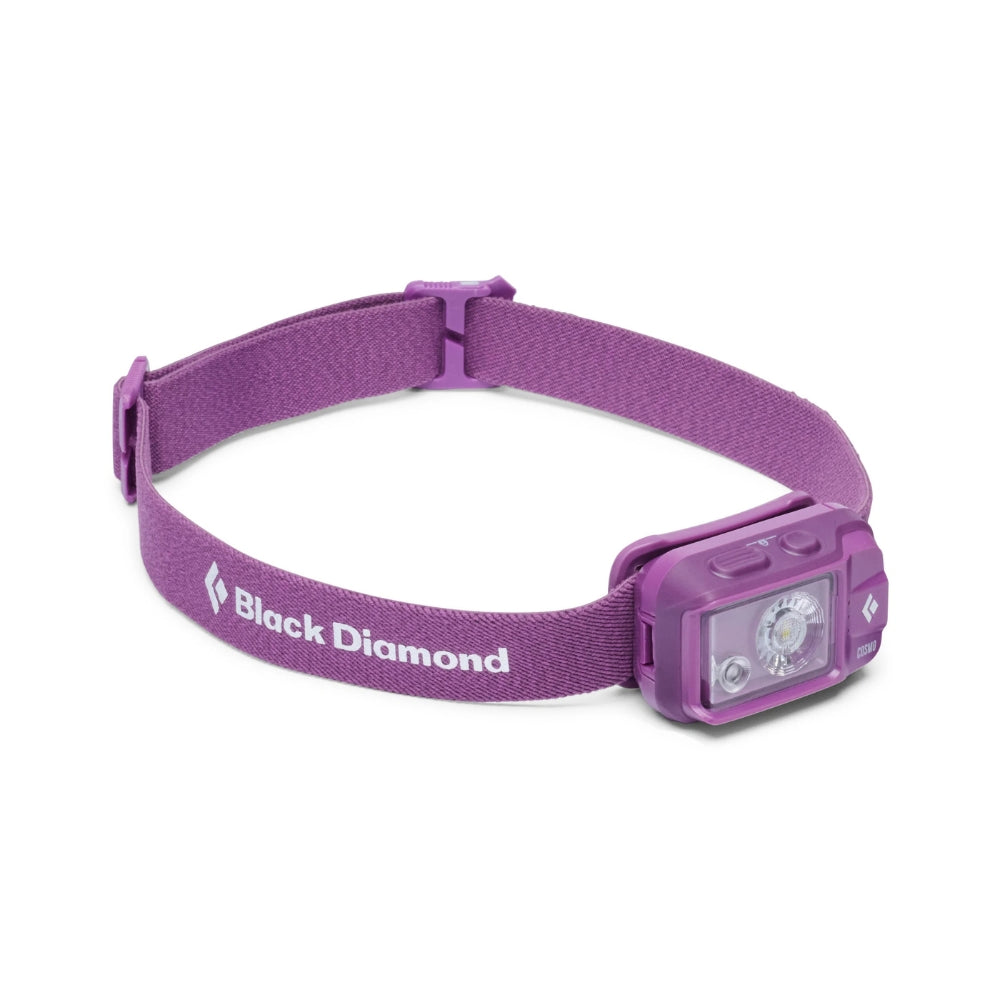 Black Diamond Cosmo 350 LED hoofdlamp met een lichtopbrengst van 350 lumen en verstelbare hoofdband