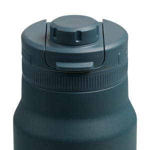 Dometic Chug Bottle 1L bovenkant van de donkergroene fles inclusief de dop
