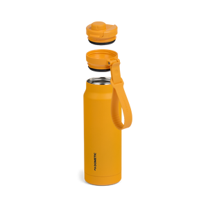 Dometic Chug Bottle 1L gele fles met bijpassende dop en draagriem
