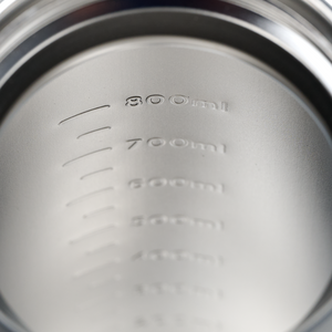Dometic Chug Bottle 1L binnenkant van de fles met inhoudsindicatie