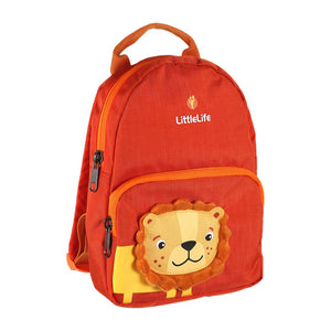 Friendly Faces Toddler Backpack kinderrugzak in de vorm van een gele leeuw met vrolijke manen en comfortabele schouderbanden