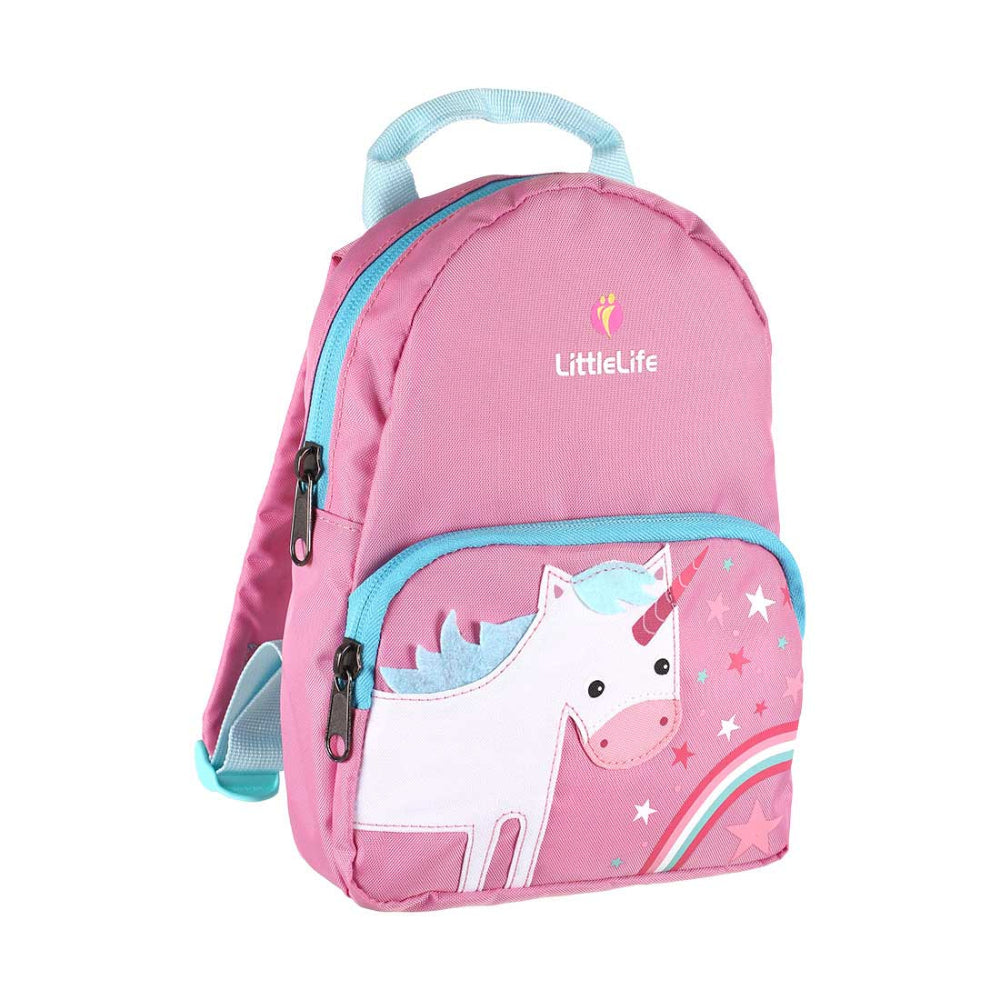 Friendly Faces Toddler Backpack Unicorn kinderrugzak in roze met speels eenhoorndesign, comfortabele schouderbanden en ritssluiting