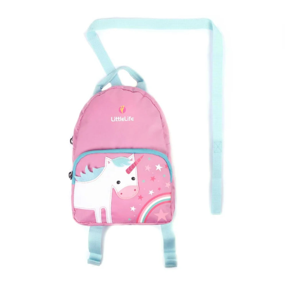 Friendly Faces Toddler Backpack Unicorn kinderrugzak in roze met speels eenhoorndesign, comfortabele schouderbanden en ritssluiting 2