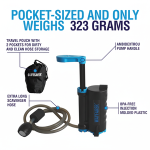 LifeSaver Wayfarer 5000 — Draagbare waterzuiveraar (5000 L) - Outdoor Food