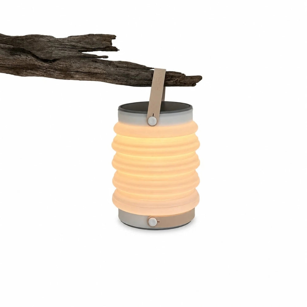 Haven 3 in 1 Solar Lantern 6000 opvouwbare siliconen campinglamp, zaklamp en 6000 mAh powerbank met zonnepaneel hangen