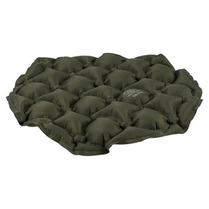 Highlander Pak-Pad Air Seat olijfgroen opblaasbaar zitkussen, compact en lichtgewicht voor outdoor gebruik