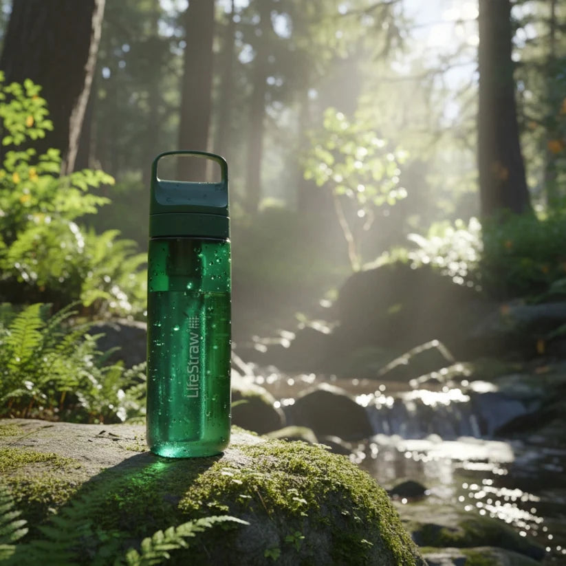 LifeStraw Go 2.0 kunststof waterfilterfles met een inhoud van 650 milliliter en geïntegreerd membraanfilter