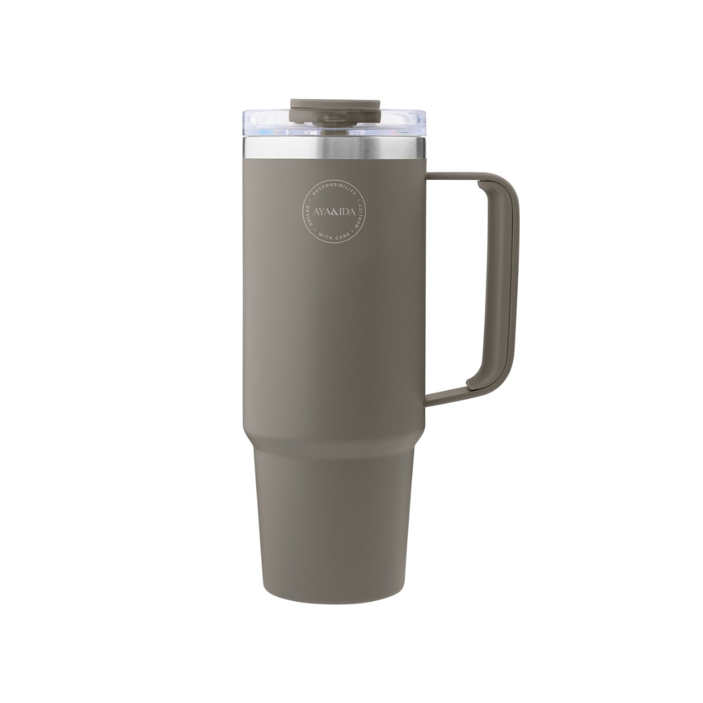 Aya & Ida Thermo Cup with Straw | Thermosbeker met Rietje | 885ml - Outdoor Food
