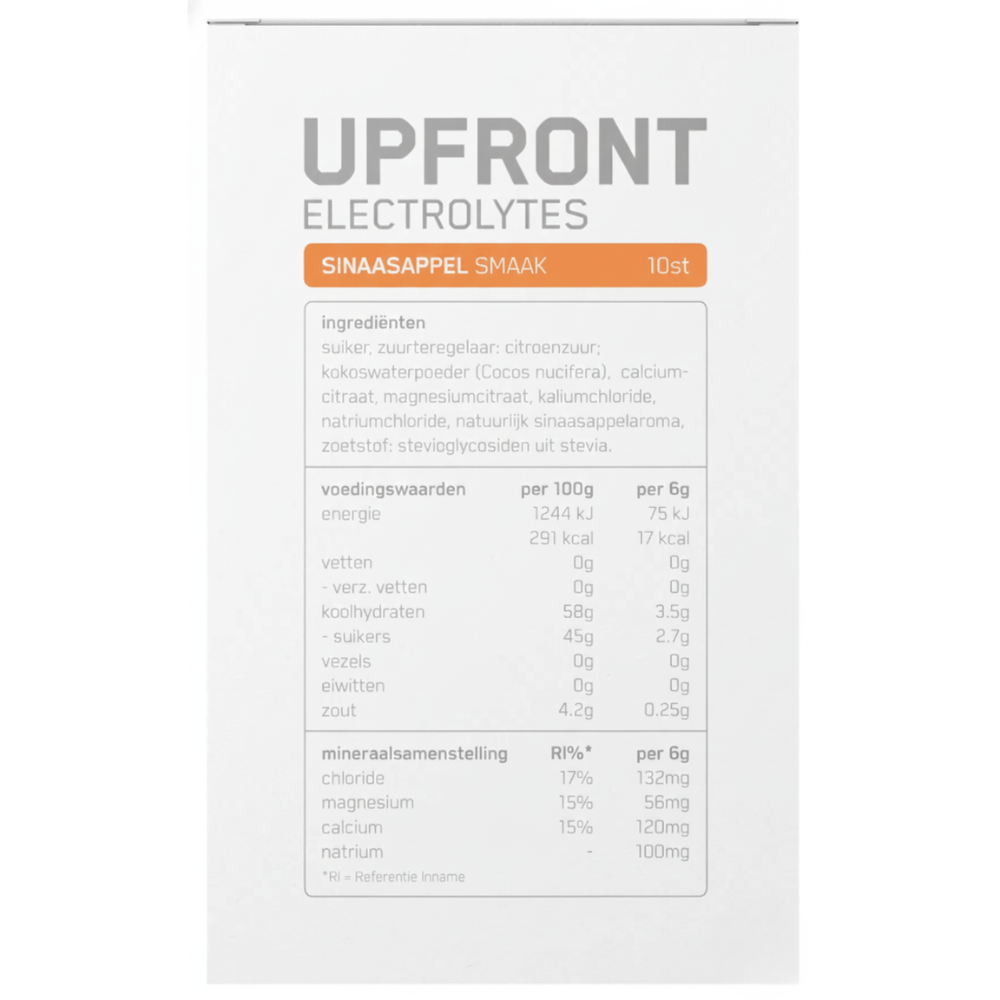 Upfront • Electrolytes sinaasappel • Snelle hydratatie
