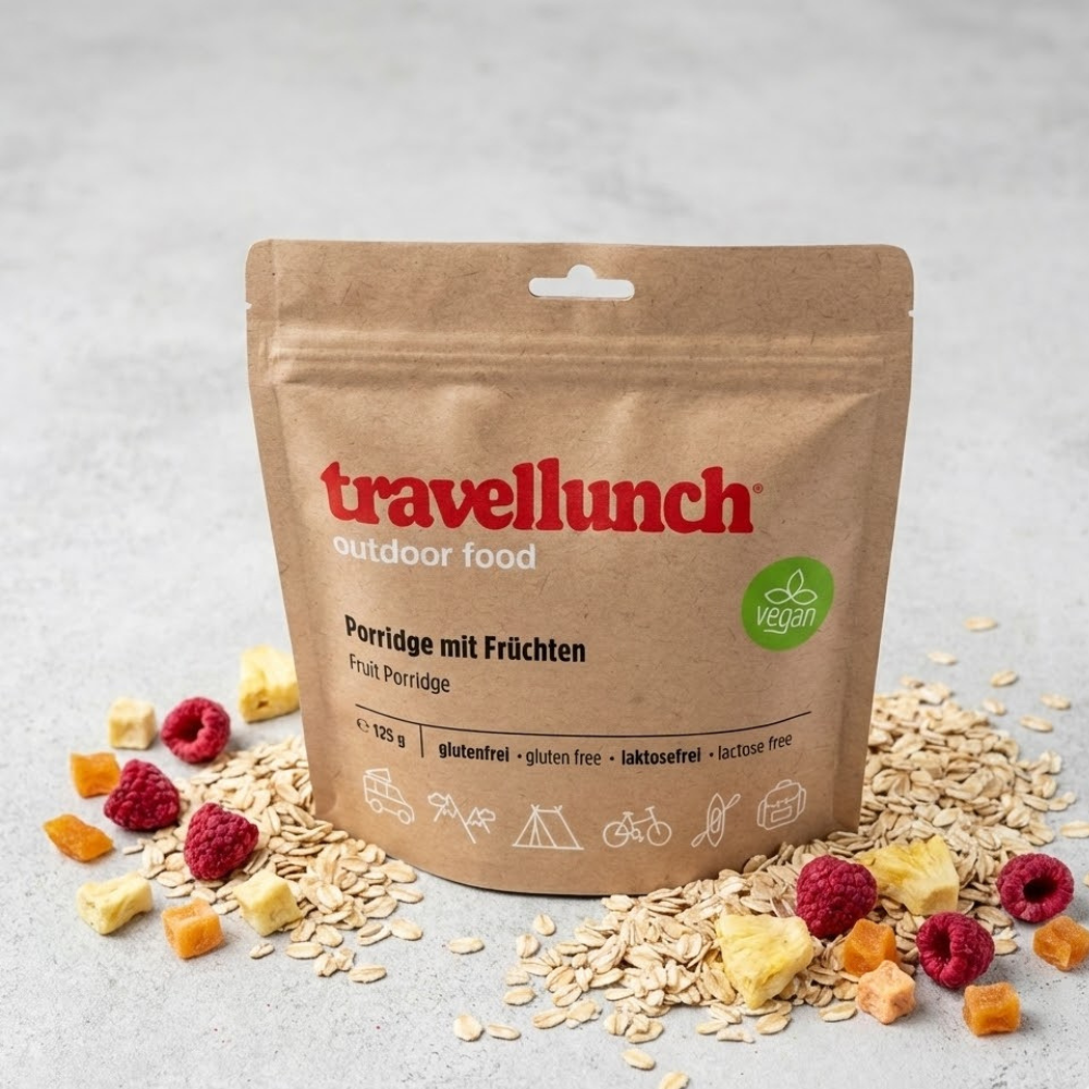 Travellunch • Fruit Porridge • Vegan & Glutenvrij Ontbijt