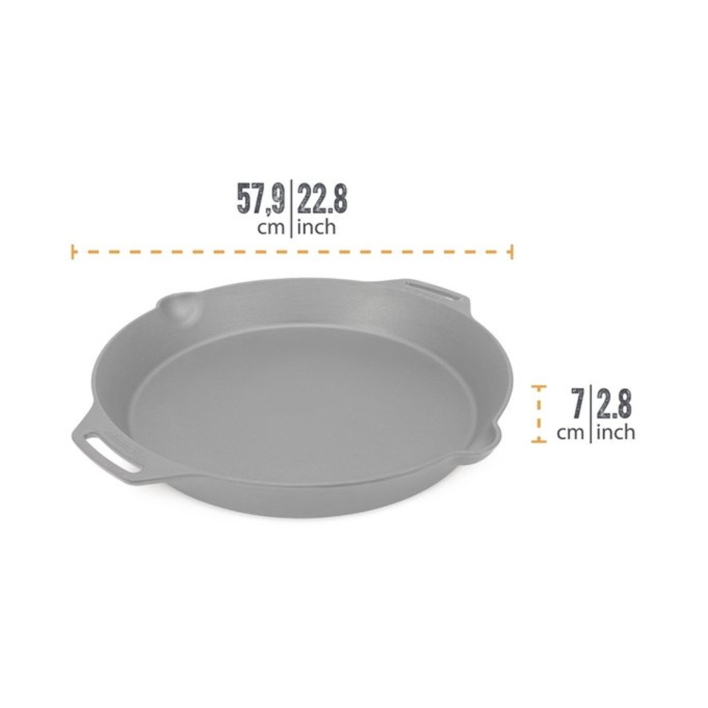 Petromax Skillet FP50-T | Gietijzeren Koekenpan | 50 cm | Met 2 Handvaten - Outdoor Food