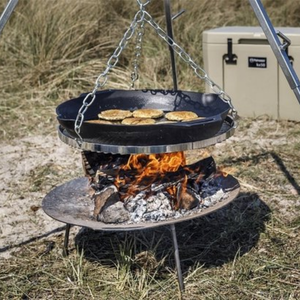 Petromax Skillet FP50-T | Gietijzeren Koekenpan | 50 cm | Met 2 Handvaten - Outdoor Food