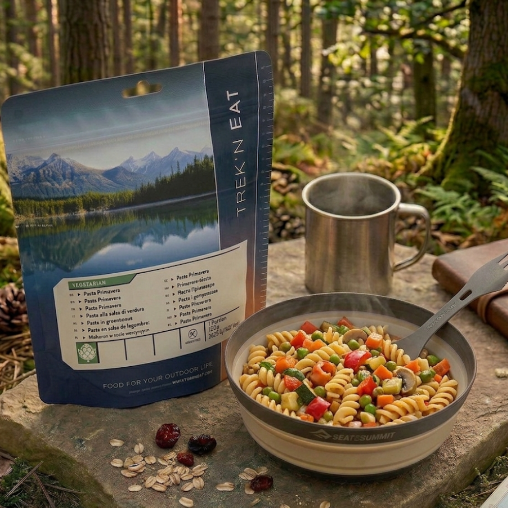 Trek'n Eat Pasta Primavera • Outdoor maaltijd