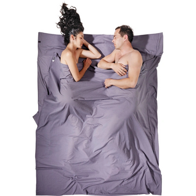 Cocoon Travelsheet Double, Insectshield, Egypt Ctn, Grey - Outdoor Food