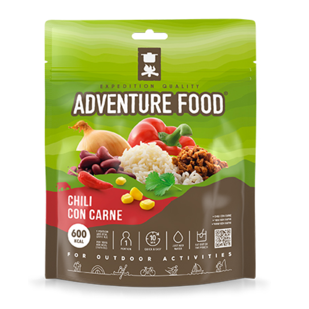Adventure Food Chili Con Carne gevriesdroogde rijstmaaltijd met rode bonen en rundvlees
