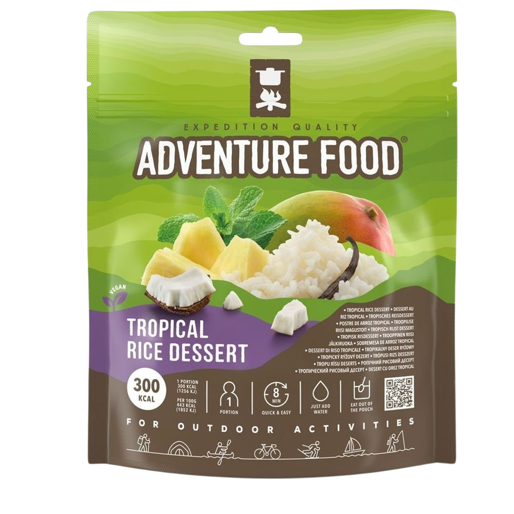 Adventure Food Tropical Rice Dessert gevriesdroogd rijsttoetje met tropisch fruit voor outdoor