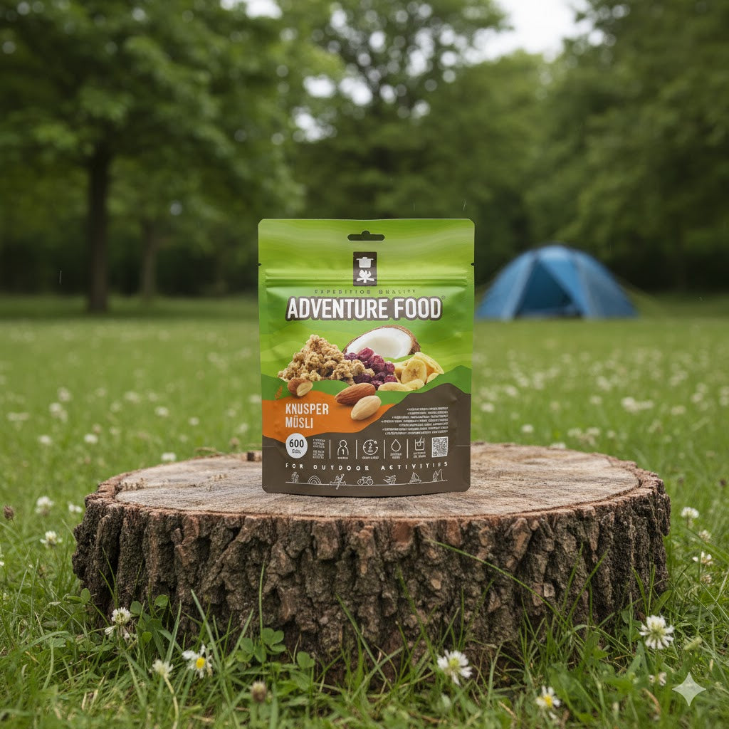 Adventure Food Knusper Müsli gevriesdroogde muesli met knapperige granen voor outdoor