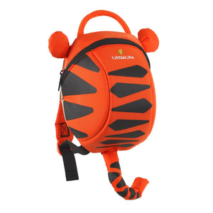 Animal Toddler Backpack kinderrugzak in de vorm van een oranje tijger met zwarte strepen en comfortabele schouderbanden