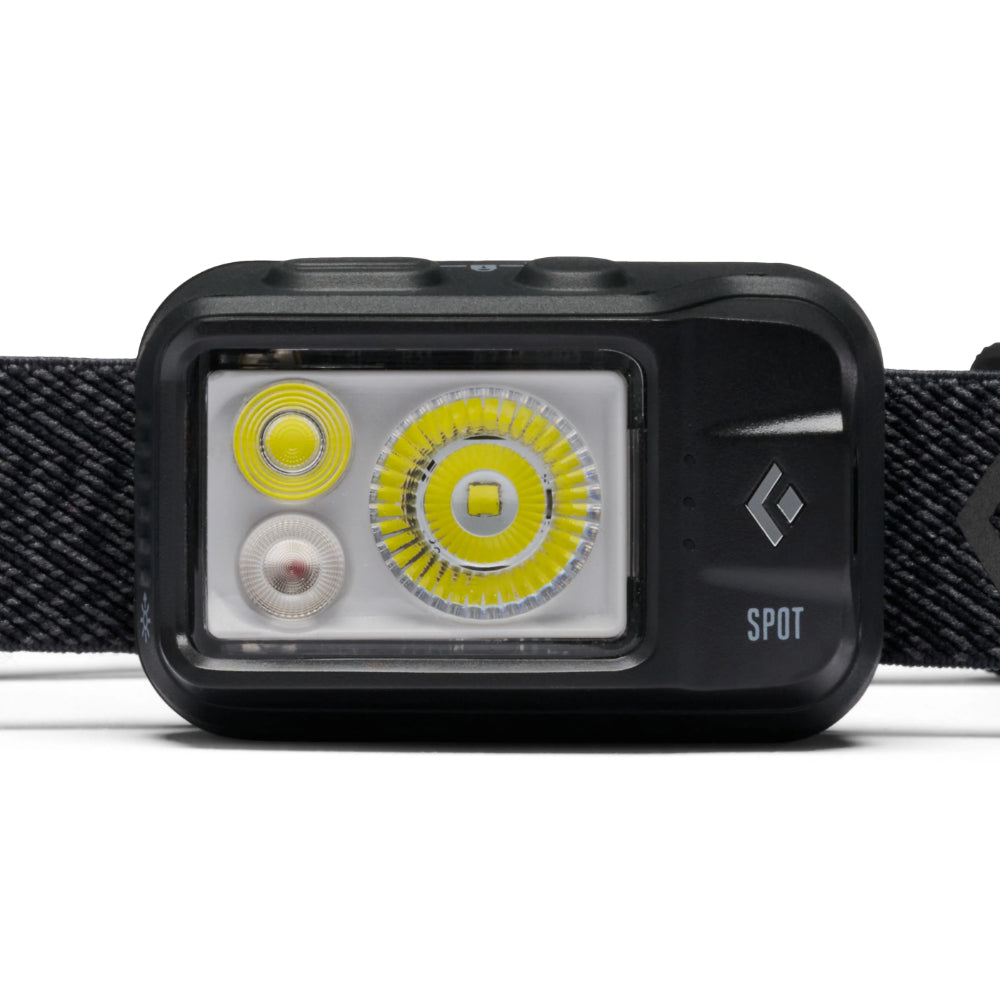 Black Diamond Spot 450 DFR Black waterdichte hoofdlamp met 450 lumen en een zwarte, elastische hoofdband 6