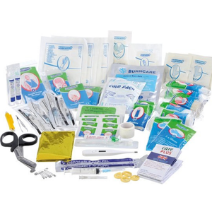 Care Plus First Aid Kit Professional complete EHBO-set in rode opbergtas met uitgebreide EHBO-materialen