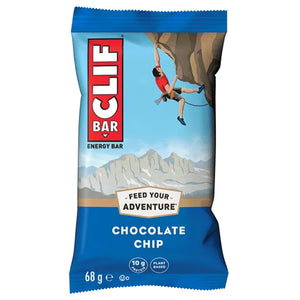Clif Bar Chocolate Chip energierol losse verpakking van 68g met haver en chocolade
