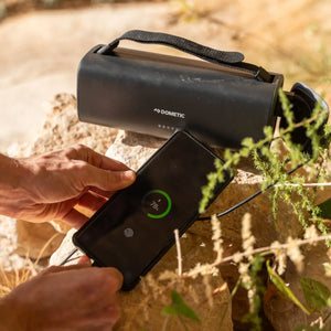 Dometic Battery Pack in the sun
