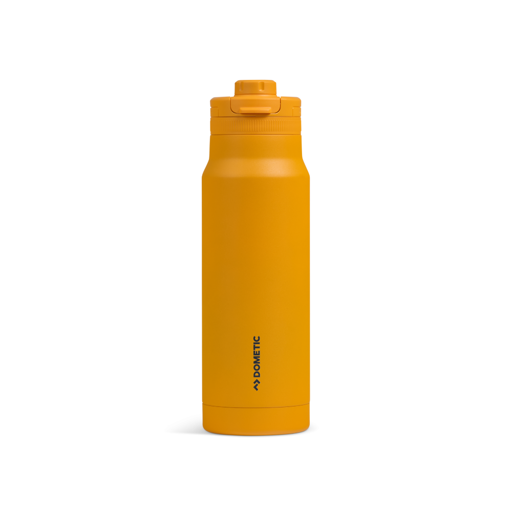 Dometic Chug Bottle 1L opvallende gele geïsoleerde outdoor drinkfles