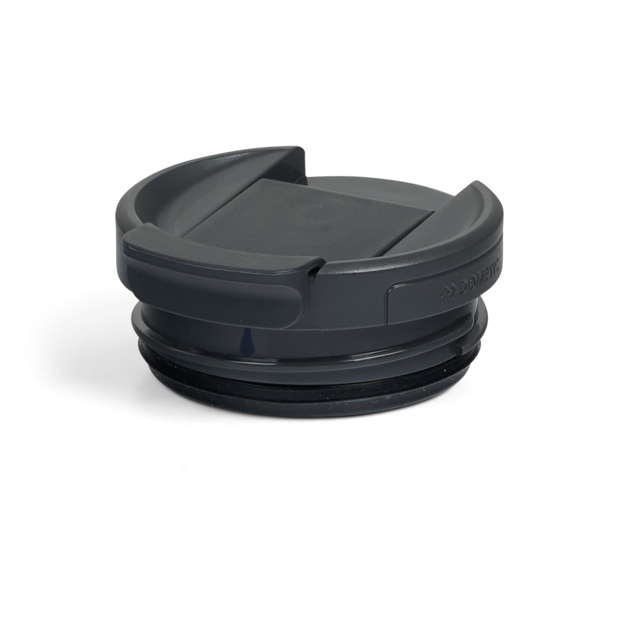 Dometic Swig Lid 76mm donkergrijze drinkdop getoond in gesloten stand