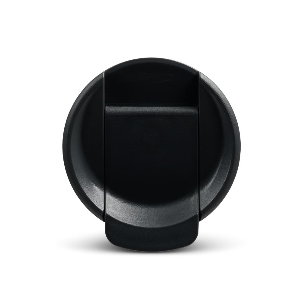 Dometic Tumbler 350ml zwarte schroefdeksel gezien vanaf de bovenkant