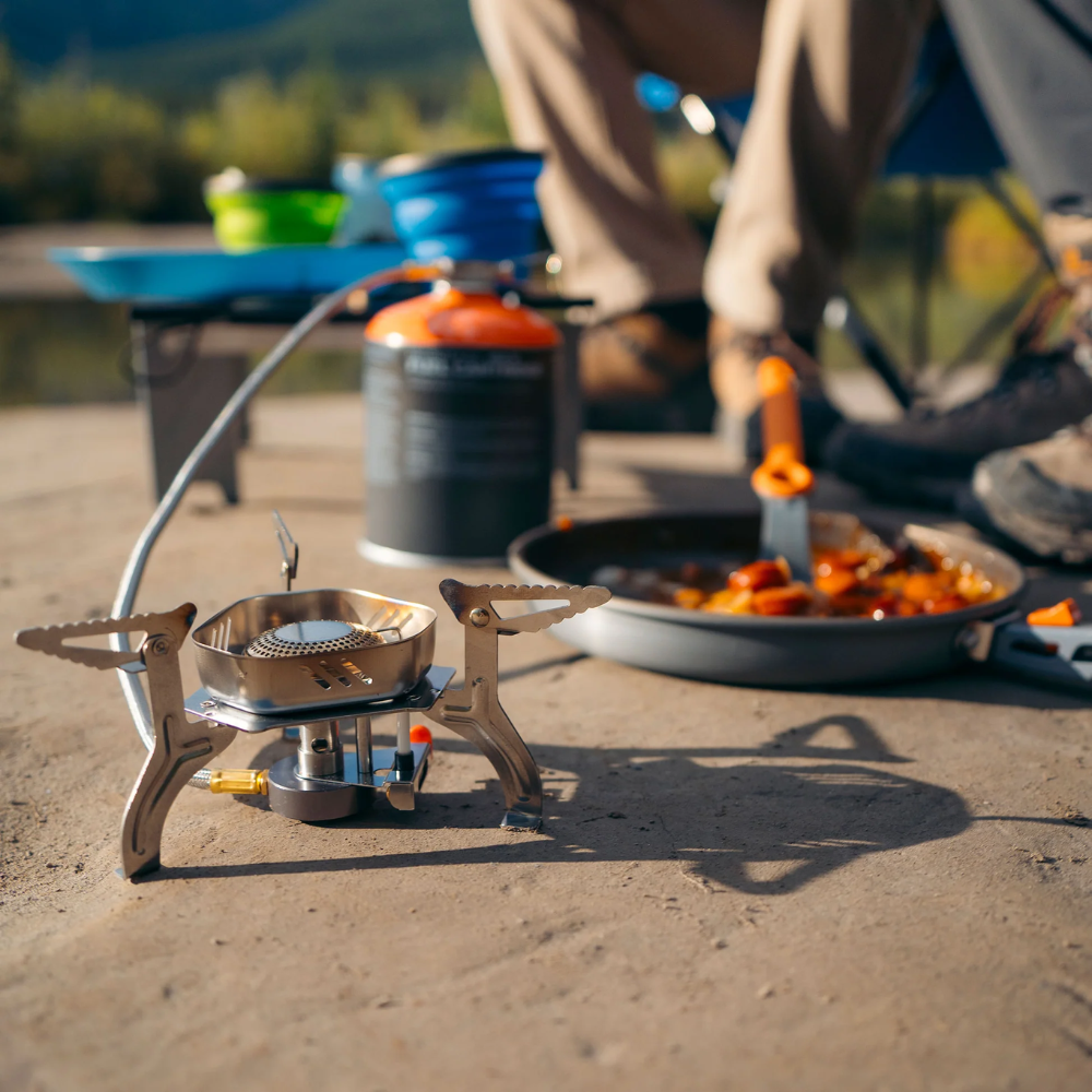 GSI Glacier Remote Stove standing