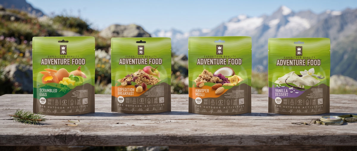 Adventure Food Ontbijt Variatiepakket  600kcal Maaltijden