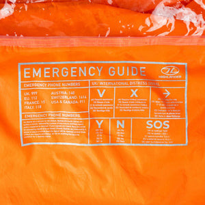 Highlander Storm Vault Survival Shelter 1 opvallende oranje eenpersoons noodtent van waterdicht materiaal3