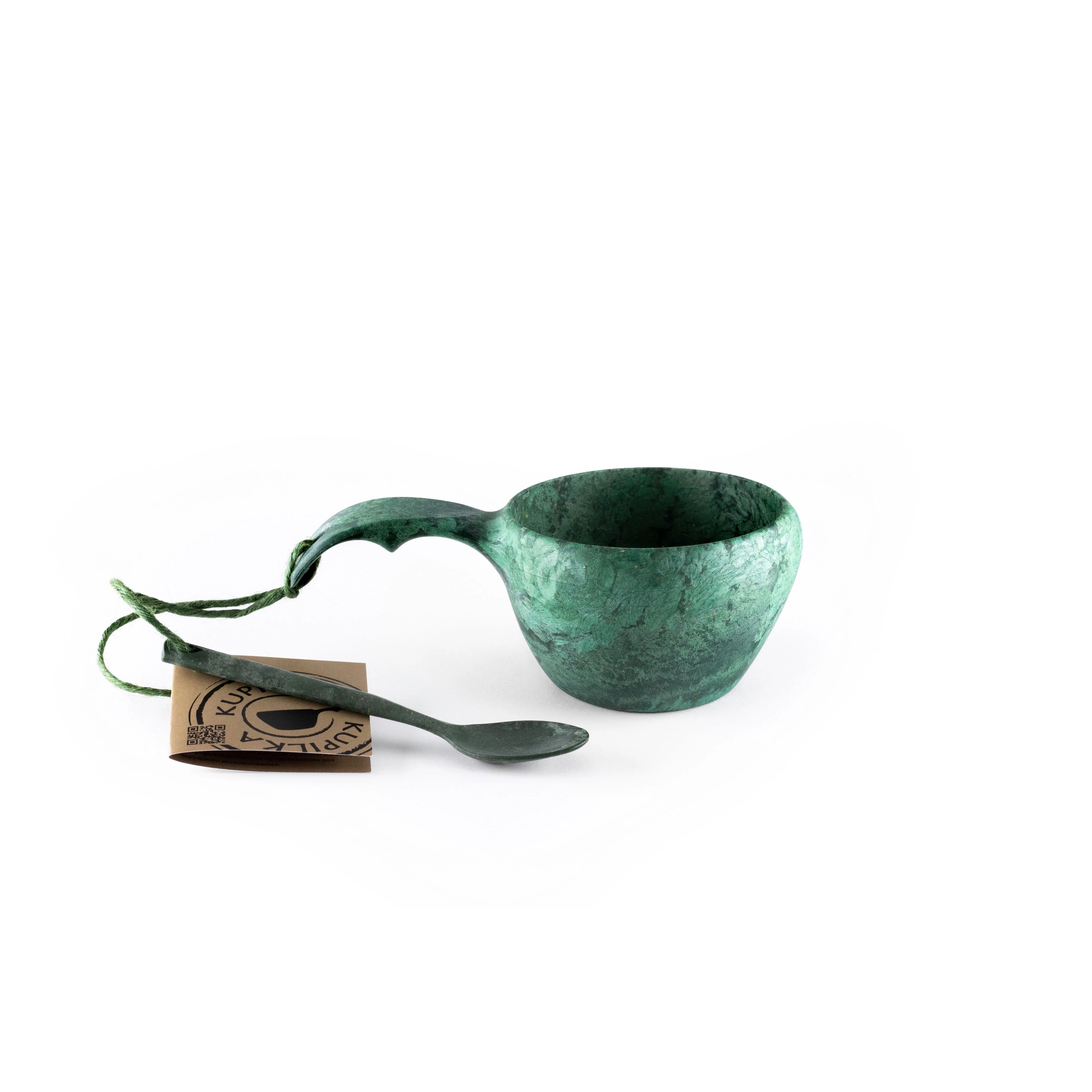 Kupilka 21 Classic Cup outdoor mok met handvat, gemaakt van houtcomposiet met een inhoud van 210 ml   