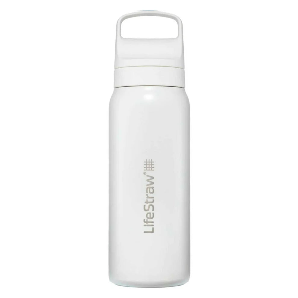 LifeStraw Go Series 2.0 dubbelwandige rvs waterfles van 700ml met geintegreerd waterfilter, draaidop en karabijnhaak