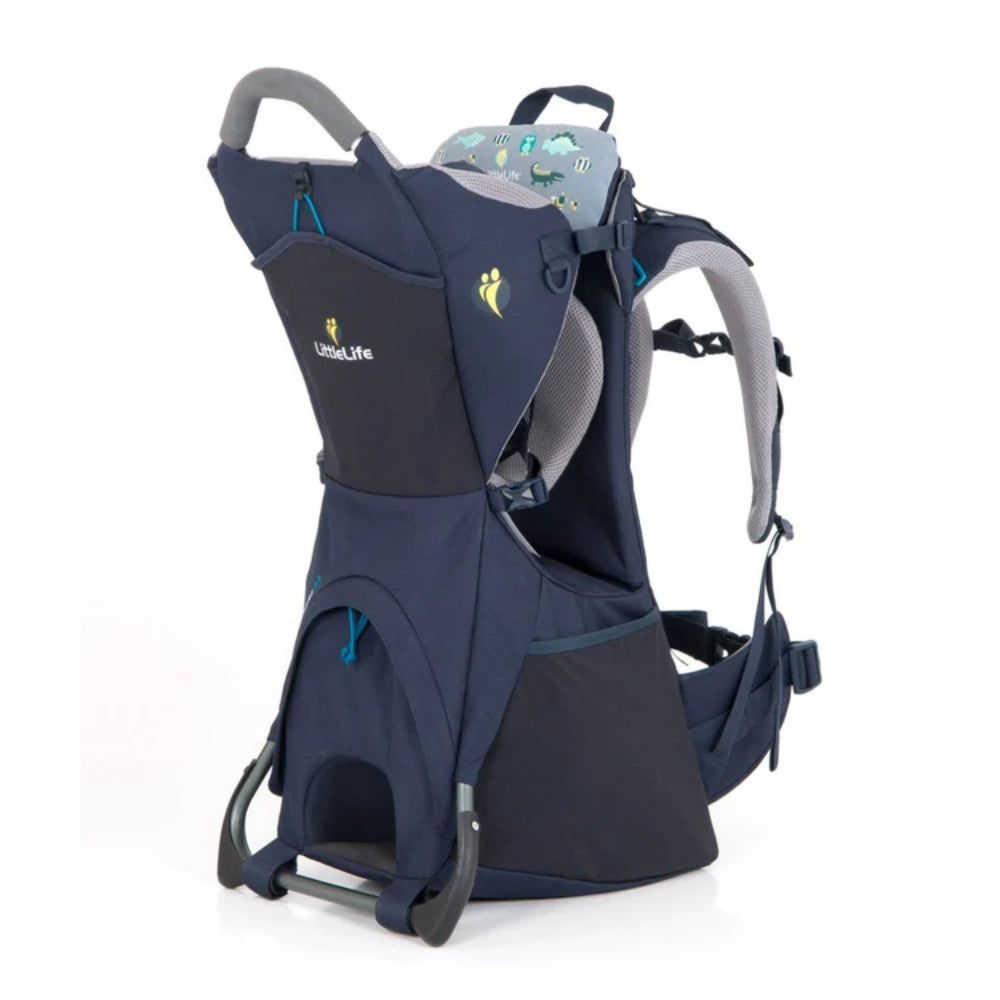 LittleLife Adventurer S3 Child Carrier Navy comfortabele kinderdrager in donkerblauw met verstelbaar harnas en lichte aluminium rugsteun
