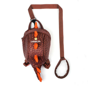 LittleLife Animal Toddler Backpack dinosaurus kinderrugzak in groen met veiligheidstuigje en handige ritssluiting 2