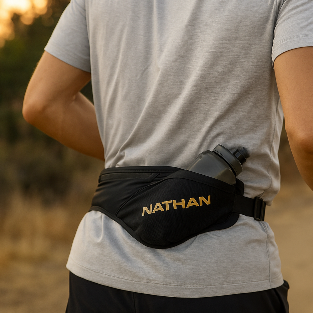 Nathan Peak OSFM Hüfttasche in Schwarz/Gold