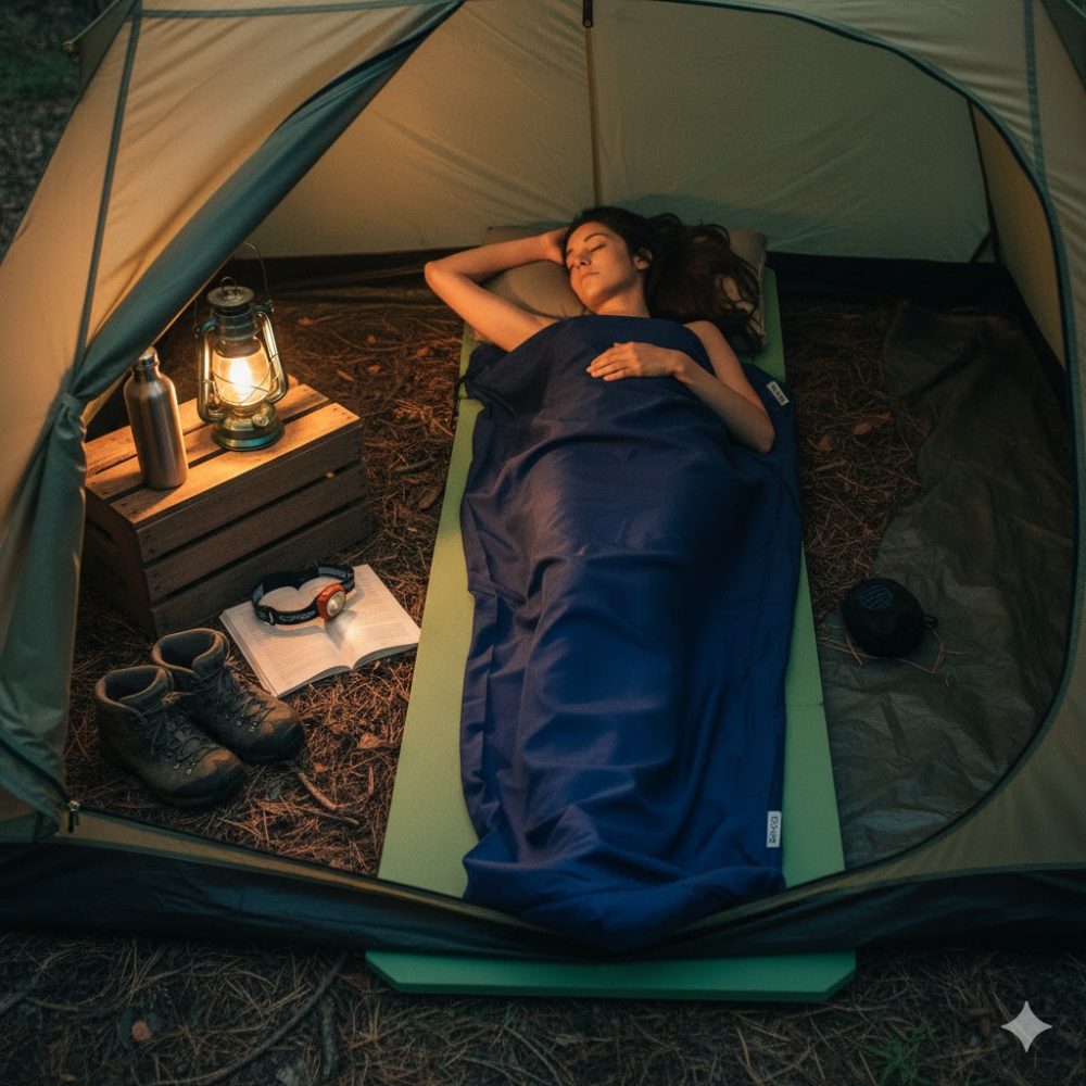 Cocoon Mummy Liner, 100% Cotton - Outdoor Food