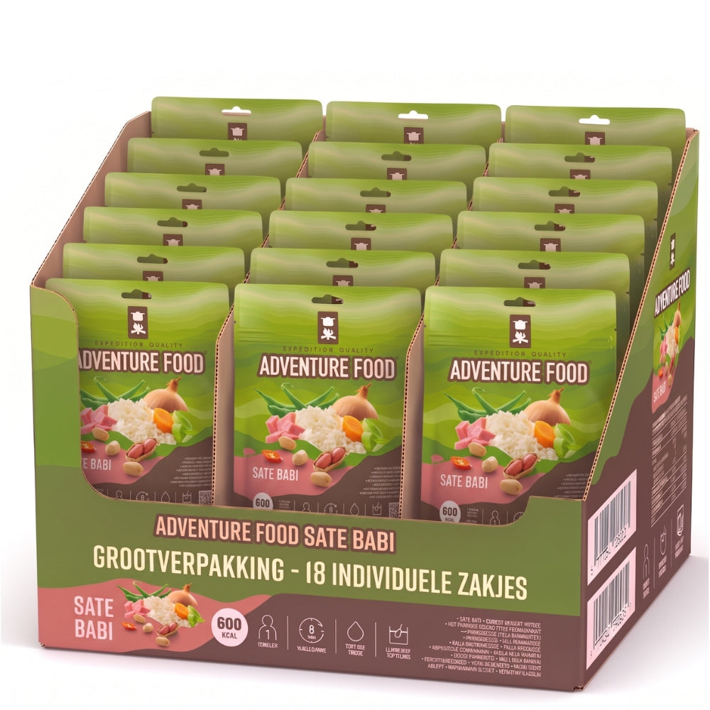 Sate Babi variatie pakket met diverse gemarineerde varkensvlees spiesjes in verschillende smaken