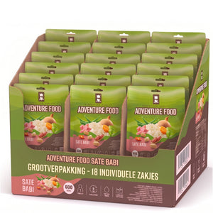 Sate Babi variatie pakket met diverse gemarineerde varkensvlees spiesjes in verschillende smaken