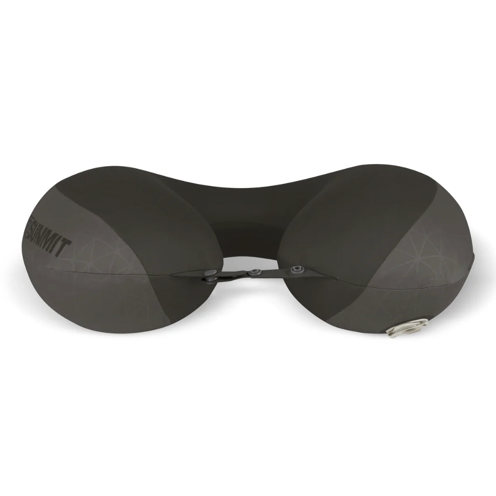Sea to Summit Aeros Premium Travel Pillow in Jet Black, een zwart, zacht en ergonomisch opblaasbaar reiskussen