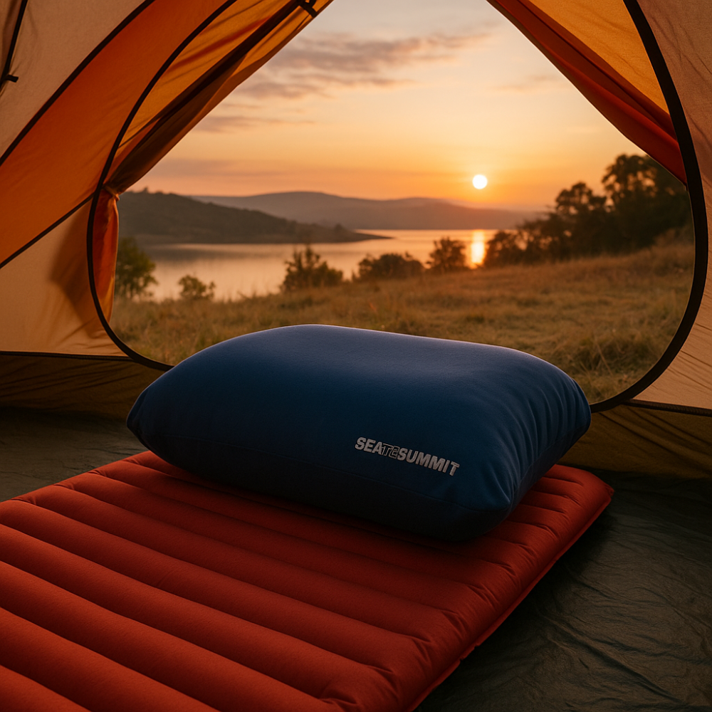 Sea to Summit FoamCore - Hoofdkussen - Deluxe Navy Blue verpakking 2