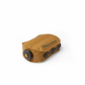 Sea to Summit Watercell X Burnt Olive opgerolde compacte olijfgroene waterzak voor onderweg   